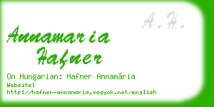 annamaria hafner business card