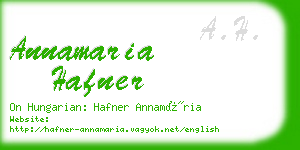 annamaria hafner business card